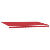 Tenda Retrattile Rosso 600  300 cm Tessuto e Metallo