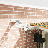 Tenda Retrattile Verde e Giallo 600  300 cm Tessuto e Metallo