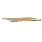 Tenda Retrattile Verde e Giallo 600  300 cm