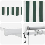 Tenda retrattile Verde e Bianco 600  300 cm