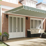 Tenda retrattile Verde e Bianco 600  300 cm