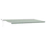 Tessuto per Tenda Verde e Bianco 600  300 cm Poliestere
