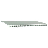 Tessuto per Tenda Verde e Bianco 600  300 cm Poliestere