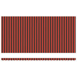 Tessuto per Tenda Arancione e Marrone 600  350 cm Poliestere