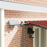 Tenda retrattile arancione e marrone 600  350 cm