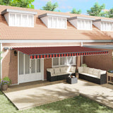 Tenda retrattile arancione e marrone 600  350 cm