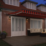 Tenda retrattile arancione e marrone 600  350 cm Poliestere
