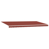Tenda retrattile arancione e marrone 600  350 cm Poliestere