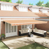 Tenda retrattile Giallo e Arancione 600  350 cm