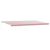 Tenda Retrattile Rigato Rosso e Bianco 600  350 cm