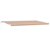 Tenda retrattile Multicolore 600  350 cm Tessuto e Alluminio