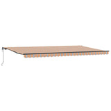 Tenda retrattile Multicolore 600  350 cm Tessuto e Alluminio