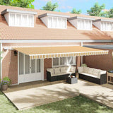 Tenda Retrattile Multicolore 600  350 cm Tessuto e acciaio