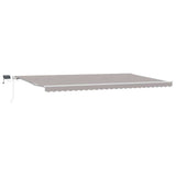 Tenda retrattile Grigio Chiaro 600  350 cm Tessuto e Alluminio