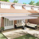 Tenda retrattile Grigio Chiaro 600  350 cm Tessuto e Alluminio