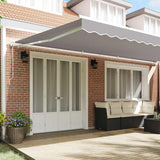 Tenda retrattile Grigio Chiaro 600  350 cm Tessuto e Alluminio