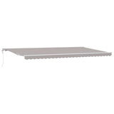 Tenda retrattile Grigio Chiaro 600  350 cm Tessuto e Alluminio