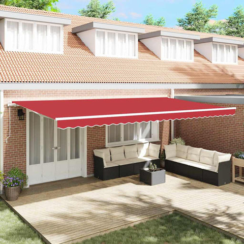 Tenda Retrattile 600  350 cm Rosso