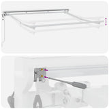 Struttura della tenda Regolabile Bianco 2,5 x 2 m Acciaio