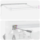 Struttura della tenda Regolabile Bianco 3 x 2 m Acciaio