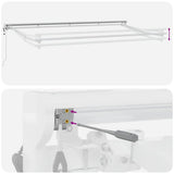 Struttura della tenda Regolabile Bianco 4 x 2 m Acciaio