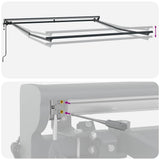 Struttura della tenda Regolabile Antracite 3 x 2,5 m Acciaio