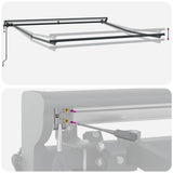 Struttura della tenda Regolabile Antracite 3,5 x 2,5 m Acciaio