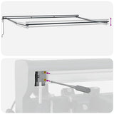 Struttura della tenda Regolabile Antracite 5 x 3 m Acciaio