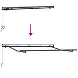 Struttura della tenda Antracite 3 x 2 m Metallo