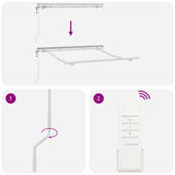 Struttura della tenda Bianco 2,5 x 2 m Metallo