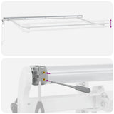 Struttura della tenda Bianco 4 x 2 m Metallo