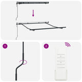 Struttura della tenda Antracite 2.5 x 2 m Metallo