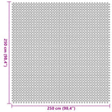 Tappeto da Tenda Antracite 250 x 250 cm Poliestere