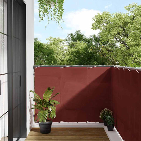 Paravento Balcone Terracotta 120x800 cm 100% Poliestere Oxford