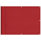Paravento da Balcone Rosso 75x1000 cm 100% Poliestere Oxford