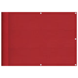 Paravento da Balcone Rosso 75x1000 cm 100% Poliestere Oxford