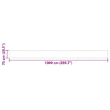 Paravento da Balcone Rosso 75x1000 cm 100% Poliestere Oxford