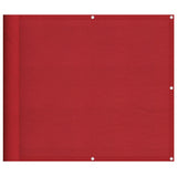 Paravento da Balcone Rosso 90x700 cm 100% Poliestere Oxford
