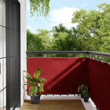 Paravento da Balcone Rosso 90x700 cm 100% Poliestere Oxford