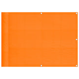 Paravento da Balcone Arancione 75x800 cm 100% Poliestere Oxford
