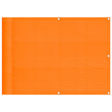 Paravento da Balcone Arancione 75x800 cm 100% Poliestere Oxford