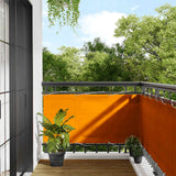 Paravento da Balcone Arancione 75x800 cm 100% Poliestere Oxford