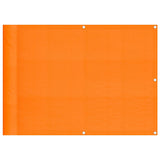 Paravento da Balcone Arancione 75x1000cm 100% Poliestere Oxford