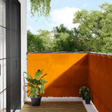 Paravento da Balcone Arancione 120x700cm 100% Poliestere Oxford
