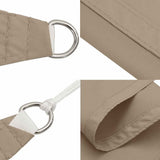 Vela Parasole Tortora 7x5x5 m 100% Poliestere Oxford