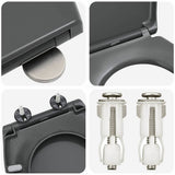 Sedile del WC Antracite 47 x 37 x 4 cm Duroplast
