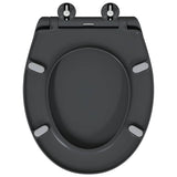 Sedile del WC Antracite 47 x 37 x 4 cm Duroplast