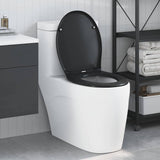 Sedile del WC Nero 47 x 37 x 4 cm Duroplast