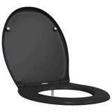 Sedile del WC Nero 47 x 37 x 4 cm Duroplast