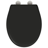 Sedile del WC Nero 47 x 37 x 4 cm Duroplast